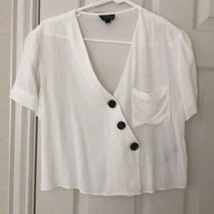 Topshop chiffon shirt size us4